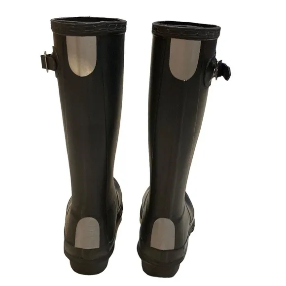 Hunter Kids Classic Tall Black Rain Boots US Size 32 rubber waterproof rain boot