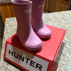 Hunter TODDLER Rain Boots - Medium Pink