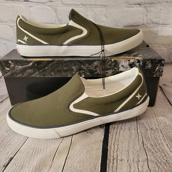 Hurley Men's Kayo Slip-on Sneaker - Dark Olive