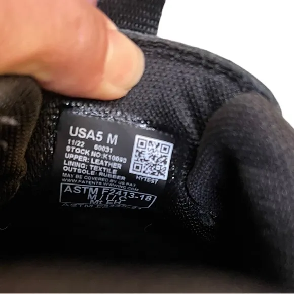 HYTEST Forge Comforssage Slip On Steel Toe Work Safety Shoes Black Size 5M