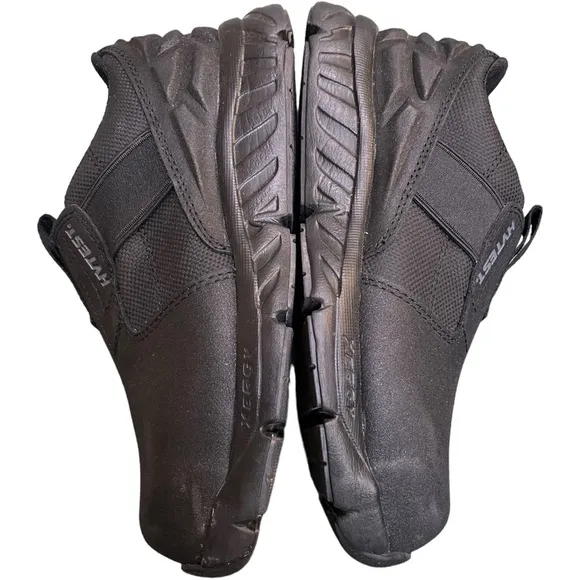 HYTEST Forge Comforssage Slip On Steel Toe Work Safety Shoes Black Size 5M