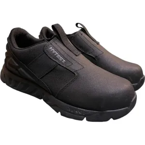 HYTEST Forge Comforssage Slip On Steel Toe Work Safety Shoes Black Size 5M