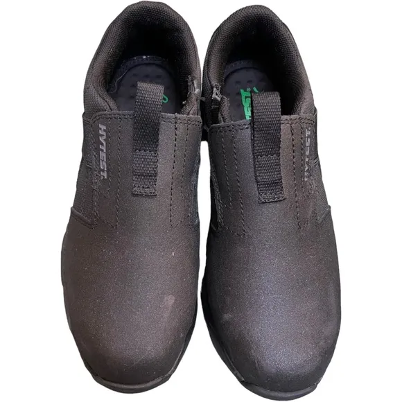 HYTEST Forge Comforssage Slip On Steel Toe Work Safety Shoes Black Size 5M