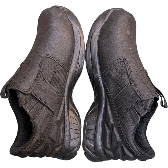 HYTEST Forge Comforssage Slip On Steel Toe Work Safety Shoes Black Size 5M