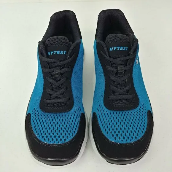 HYTEST K11179 Black / Blue Steel Toe Safety Work Shoes EH Men's Size 10.…