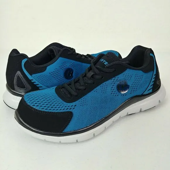 HYTEST K11179 Black / Blue Steel Toe Safety Work Shoes EH Men's Size 10.…