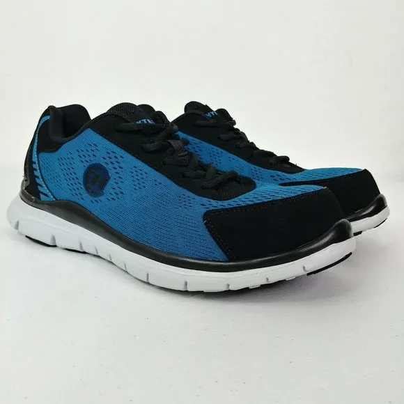 HYTEST K11179 Black / Blue Steel Toe Safety Work Shoes EH Men's Size 10.…