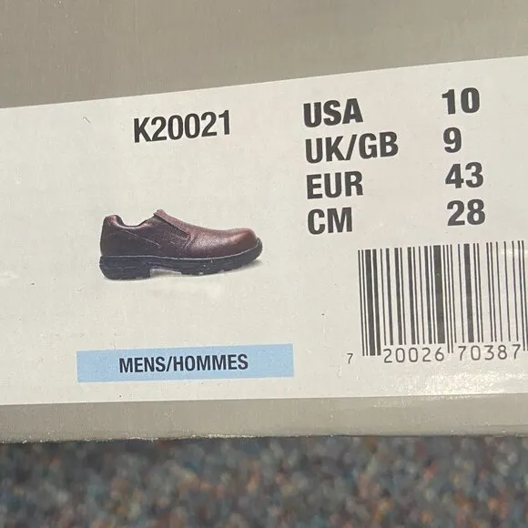**Hytest** Men's 10 FootRests XT Stealth Nano Toe Slip On Safety Shoes Brown
