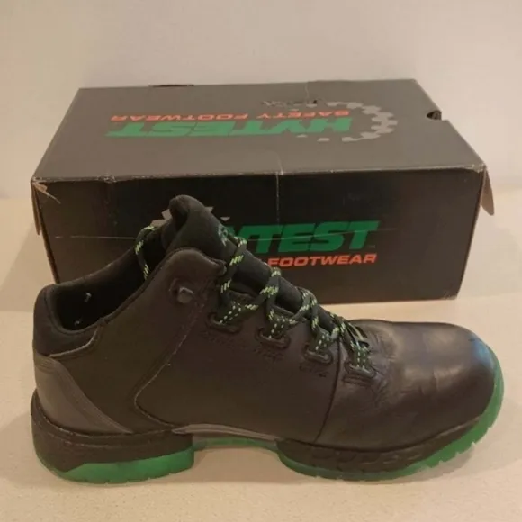 Hytest Safety Footwear, Xergy Footrests* Steel Toe Shoes, Mn's 10.5, Nearly NEW