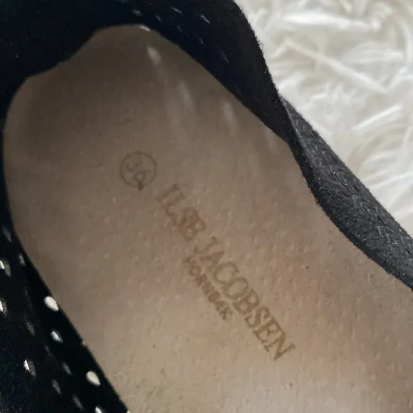 ILse Jacobsen black slip on platform sneakers