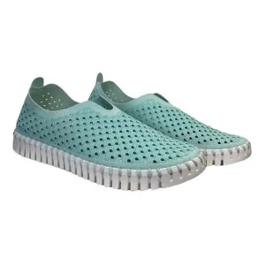 ILSE JACOBSEN Hornbaek Tulip Slip-On Sneakers Turquoise Blue Women’s 7 Casual