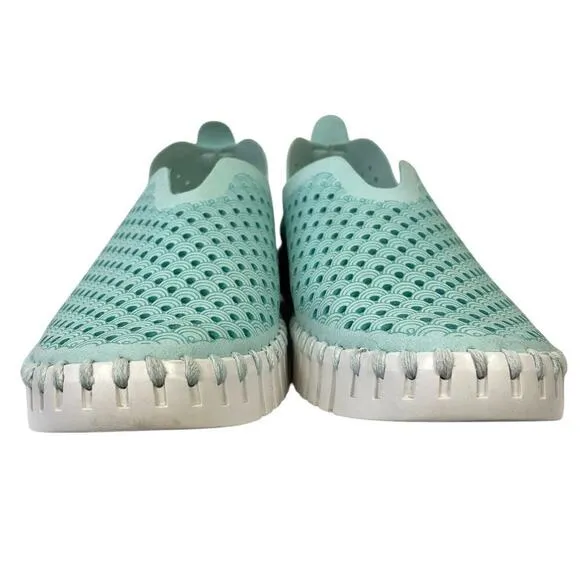 ILSE JACOBSEN Hornbaek Tulip Slip-On Sneakers Turquoise Blue Women’s 7 Casual
