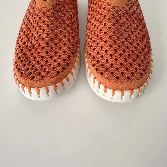 Ilse Jacobsen Platform Tulip139 Breathable Flat Shoes Leather Orange 37 (US 7)