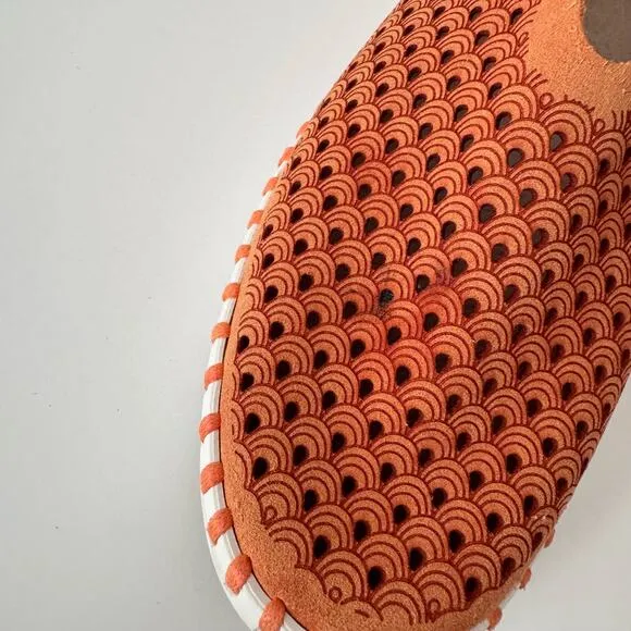 Ilse Jacobsen Platform Tulip139 Breathable Flat Shoes Leather Orange 37 (US 7)