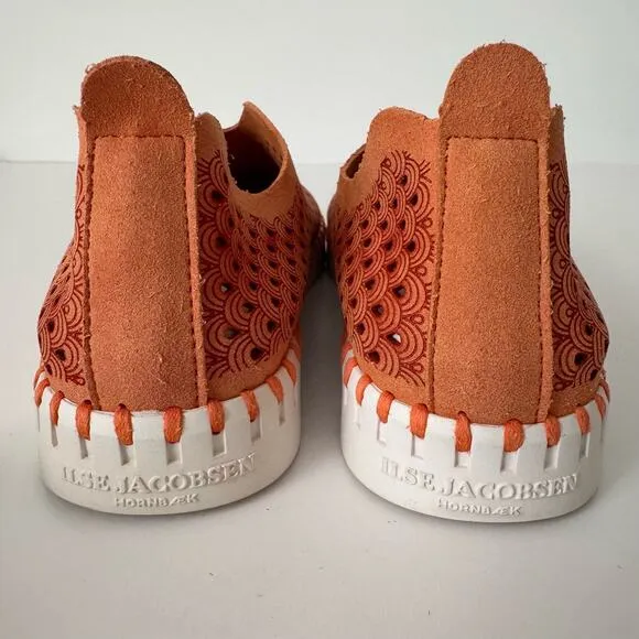 Ilse Jacobsen Platform Tulip139 Breathable Flat Shoes Leather Orange 37 (US 7)