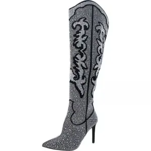 INC Womens Iresa 4 Embellished Thigh High Over-The-Knee Boots Shoes Size 5‎ M