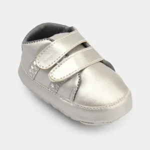 Infant Girls Shoes 222-4-SILVER