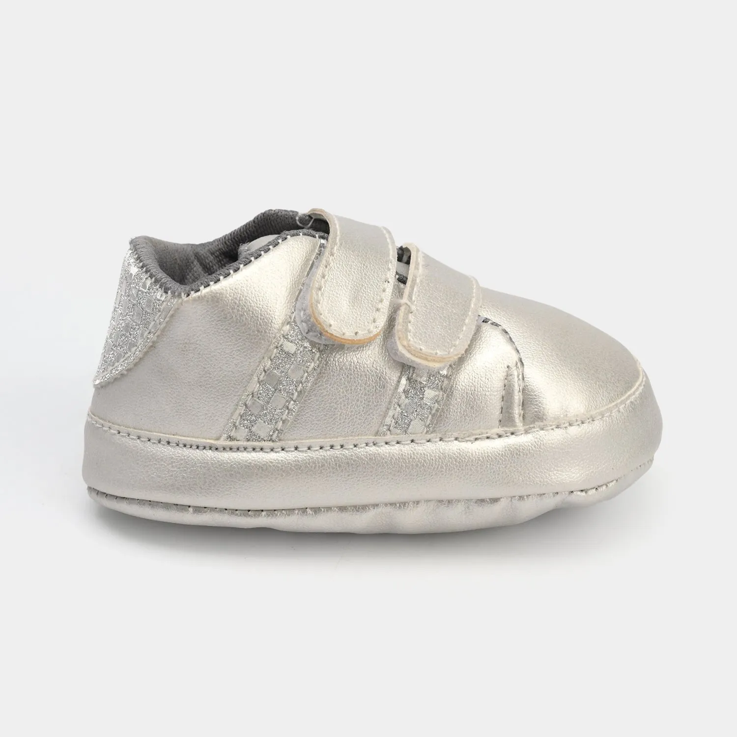 Infant Girls Shoes 222-4-SILVER