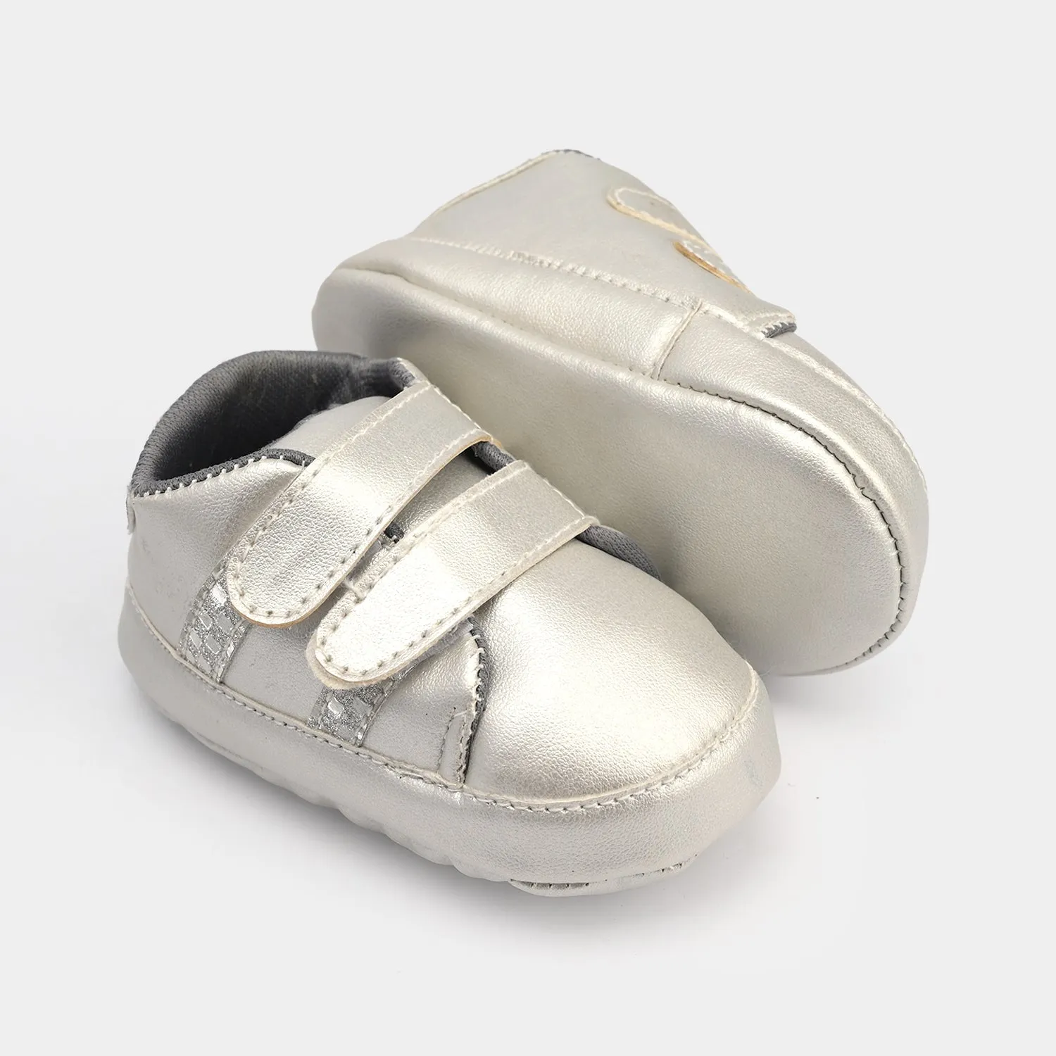 Infant Girls Shoes 222-4-SILVER