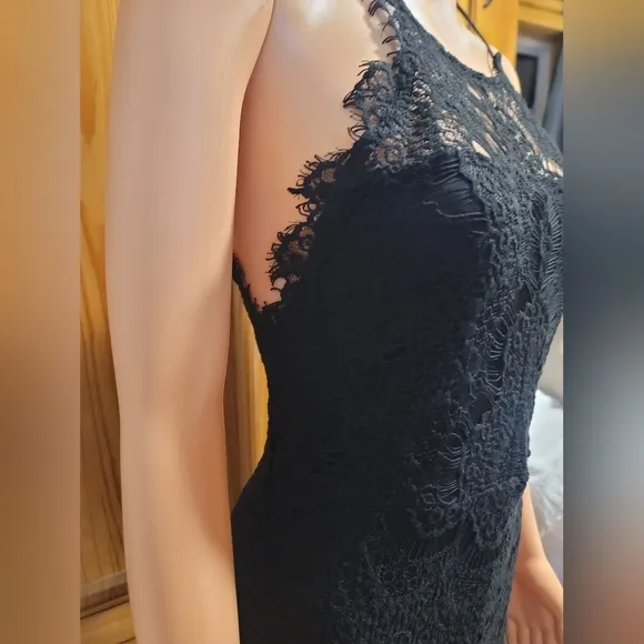 INTIMATELY FREE PEOPLE Elegant Black Lace Dress