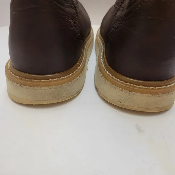 Irish Setter Ashby Boots Men's 11.5D Brown Leather Pull-On Safety Toe Work