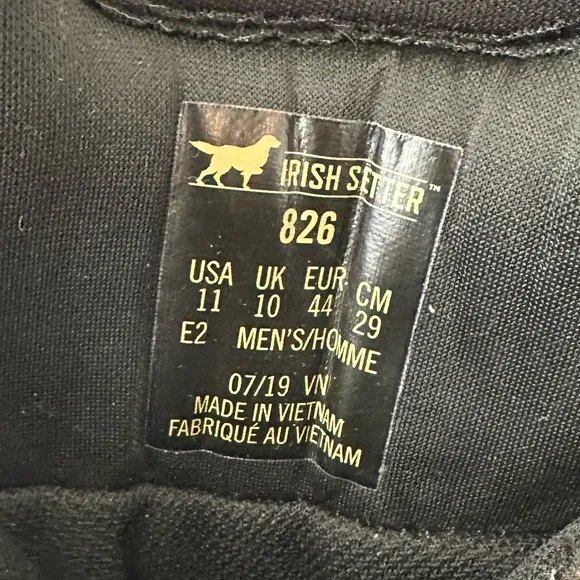 Irish Setter Camo Hunting Boots 11E2
