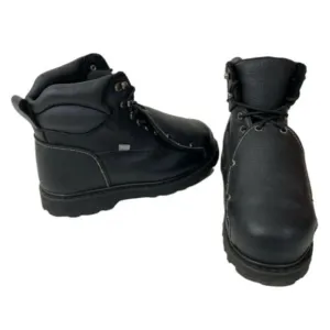 Iron Age Mens 9 Work Boots Black Groundbreaker EH Steel Toe Goth