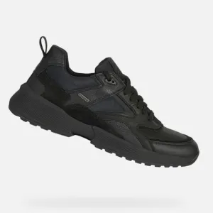 Italian GEOX Black Sneakers Tennis Shoes Size 12