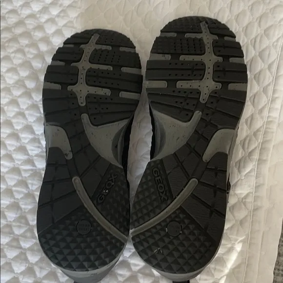 Italian GEOX Black Sneakers Tennis Shoes Size 12