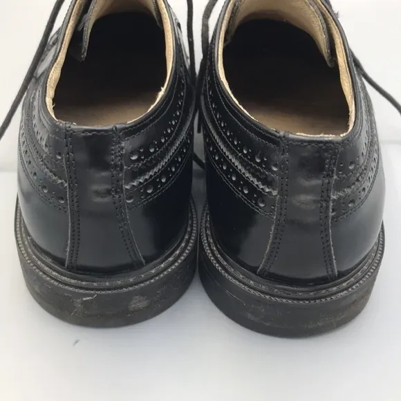 Italian Leather Men's Black Dress Shoes size 10