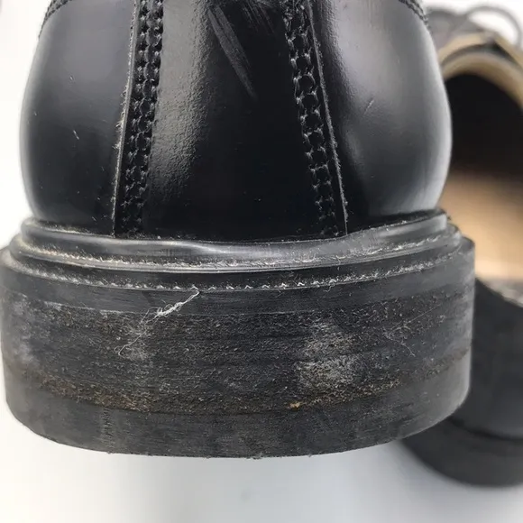 Italian Leather Men's Black Dress Shoes size 10