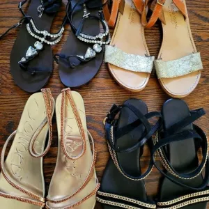 ITALIAN SANDALS Shoes Bundle size 8.5-9 4 pairs