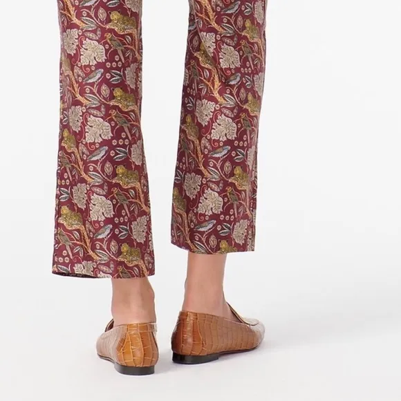 J. CREW Croc Embossed Leather Smoking Loafers Shoes