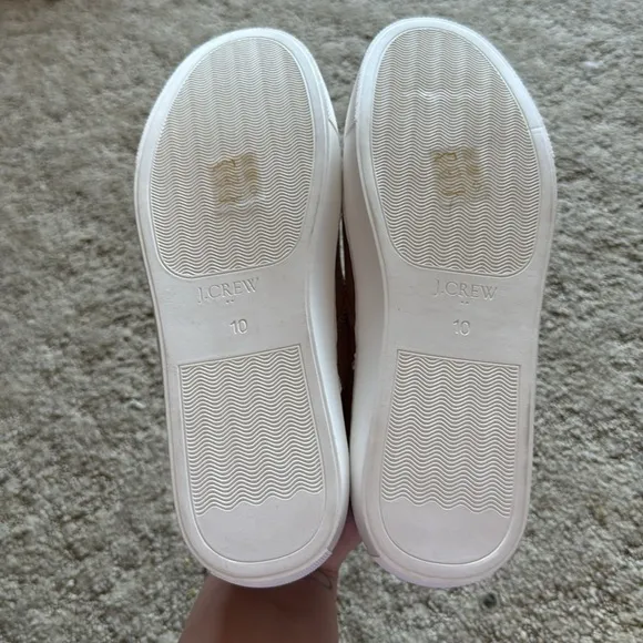 J. Crew Factory Corduroy Slip-On Sneakers with Sherpa Lining