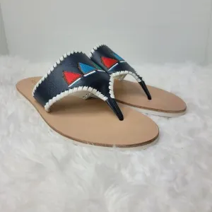 Jack Rogers Boating Womens Sandals Size 8 MidnightBoat Sail Shoes