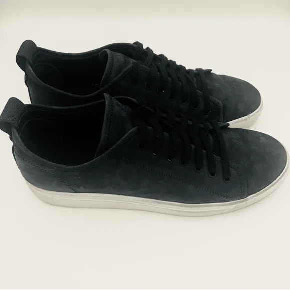 James Perse Los Angeles Men’s 13 Black/Gray Suede Lace Up Sneaker Rubber Sole