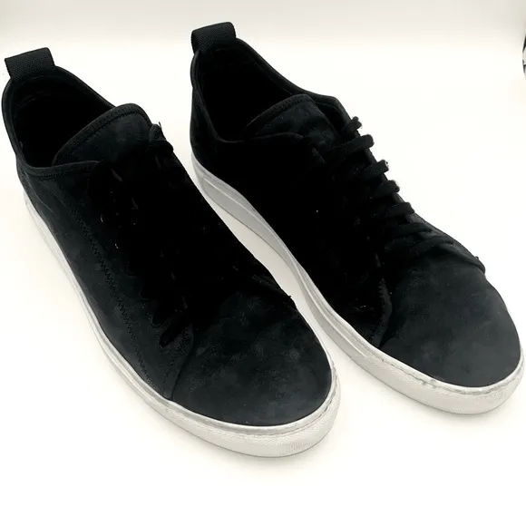 James Perse Los Angeles Men’s 13 Black/Gray Suede Lace Up Sneaker Rubber Sole