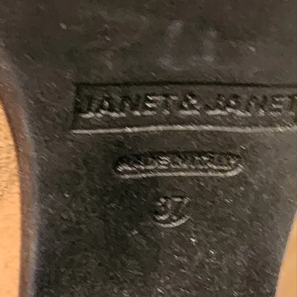 JANET &amp; JANET Marca Suede Boots In Carmel Size 37
