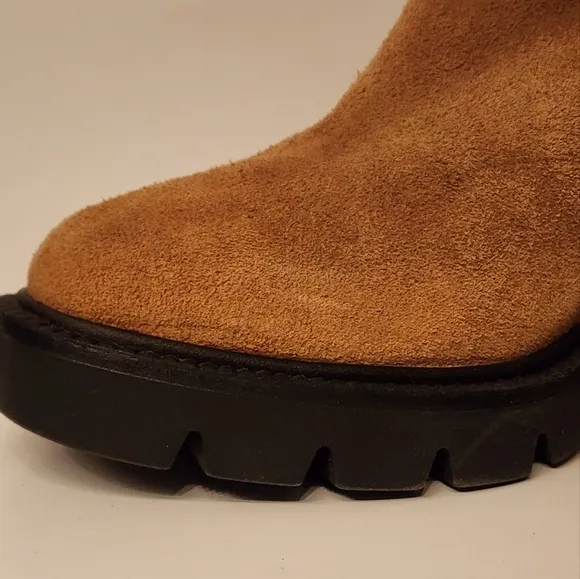 JANET &amp; JANET Marca Suede Boots In Carmel Size 37
