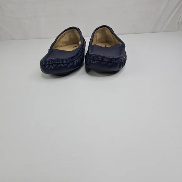 Janie And Jack Boy Connor Navy Leather New Driving Shoes Dress Kid Size 10