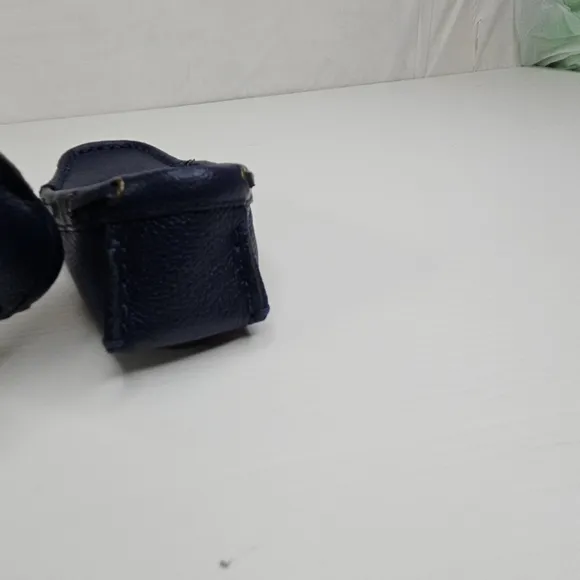 Janie And Jack Boy Connor Navy Leather New Driving Shoes Dress Kid Size 10