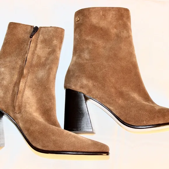 Jatarea Alta leather ankle boots in brown suede