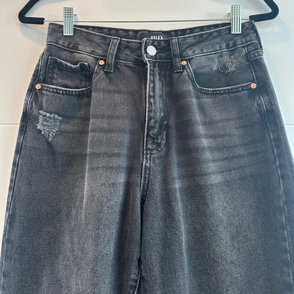 JBD Jeans black denim pant high rise non stretch classic casual trendy fall 27