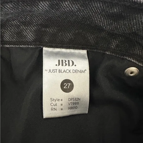 JBD Jeans black denim pant high rise non stretch classic casual trendy fall 27