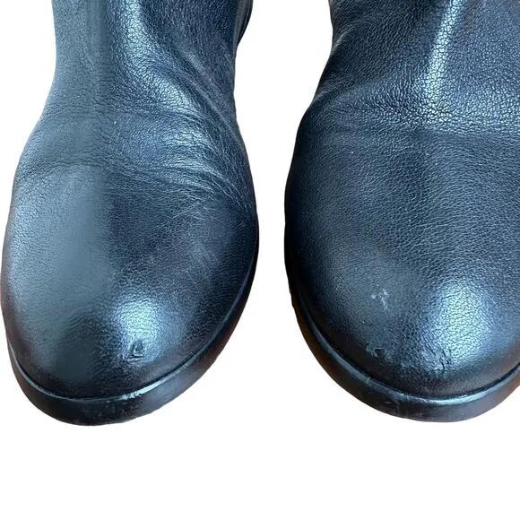 J.Crew Italian Leather Tall Black Boots - Women's Size 7