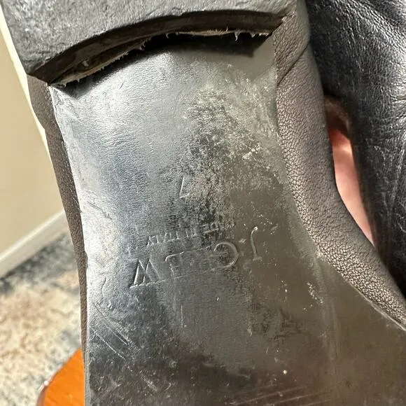 J.Crew Italian Leather Tall Black Boots - Women's Size 7