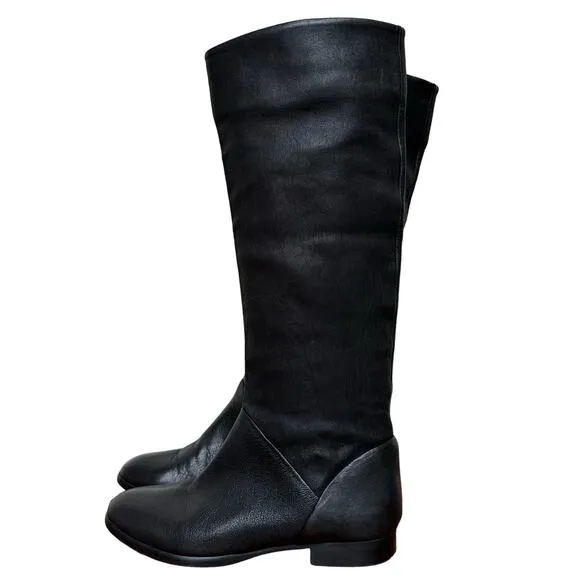 J.Crew Italian Leather Tall Black Boots - Women's Size 7