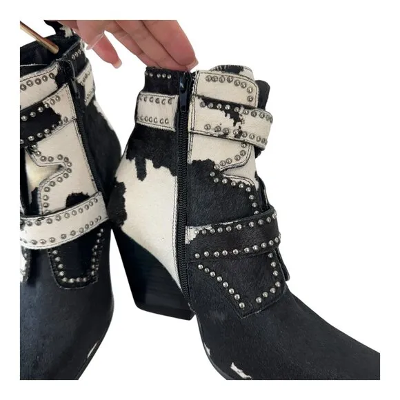 Jeffrey Campbell X Free People Cowhide Leather Ankle Strap Women SZ 8