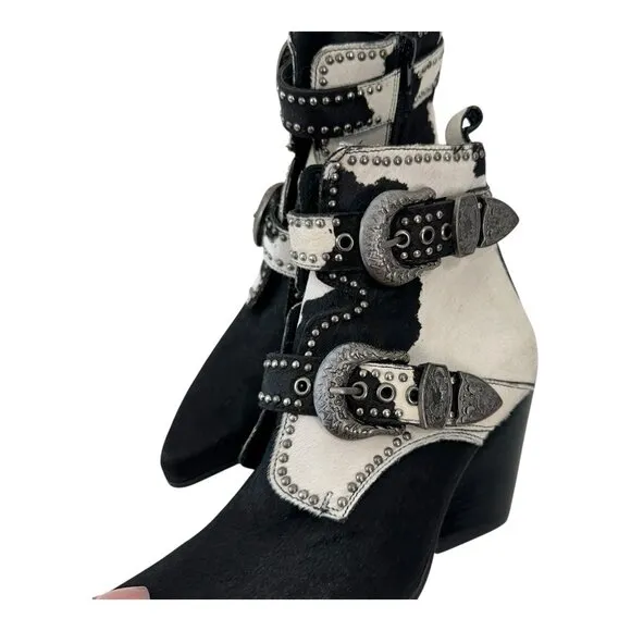 Jeffrey Campbell X Free People Cowhide Leather Ankle Strap Women SZ 8