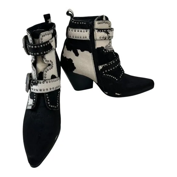 Jeffrey Campbell X Free People Cowhide Leather Ankle Strap Women SZ 8